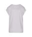T-shirts Femme Bleu Sarcelle Blanc Urban Classics-2