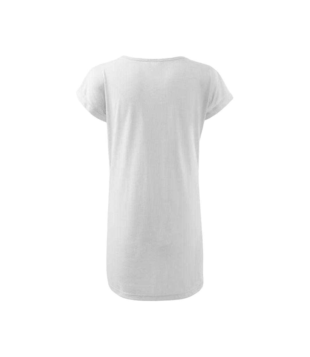 Robe Décontractée Motif/style Uni Love Femme Blanc Malfini-2