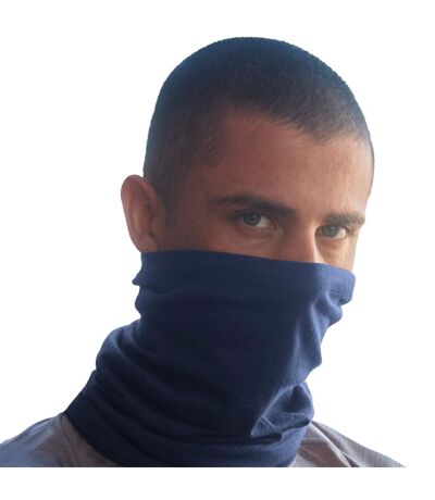 Unisex Adult Morf Merino Wool Snood Steel Blue Beechfield