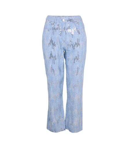 Jean Motif/style Embelli Femme Bleu AmyLynn
