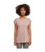 T-shirt Femme Rose Pâle Build Your Brand-1