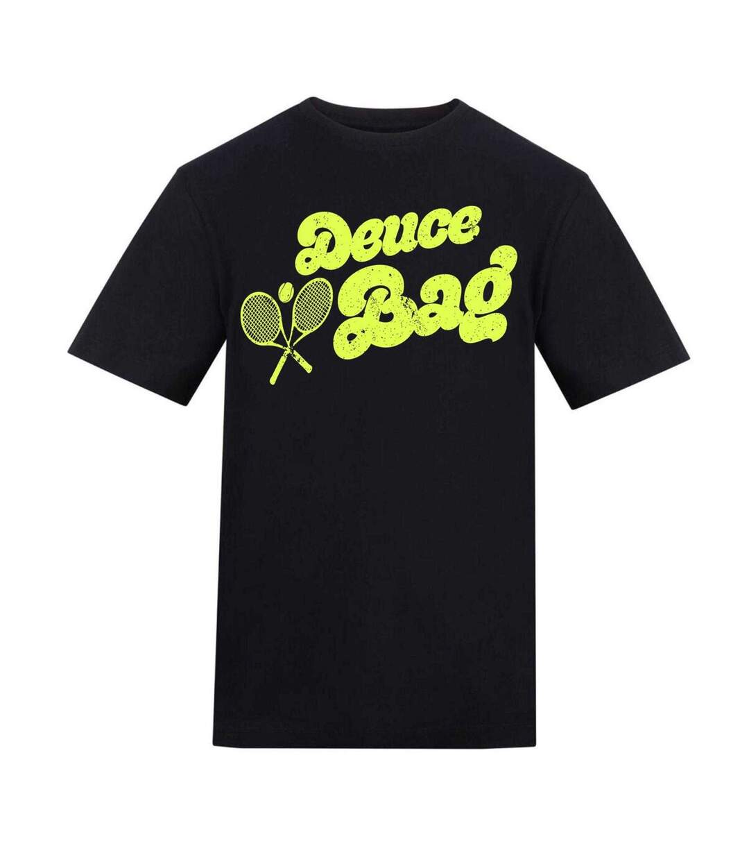 Unisex Adult Deuce Bag Tennis T-shirt Black AWD-1