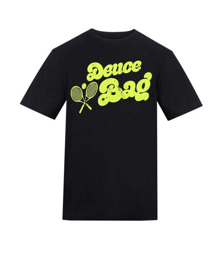 Unisex Adult Deuce Bag Tennis T-shirt Black AWD