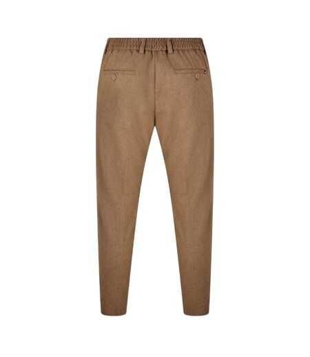 Mens Genius Virgin Wool Regular Trousers Medium Beige Boss