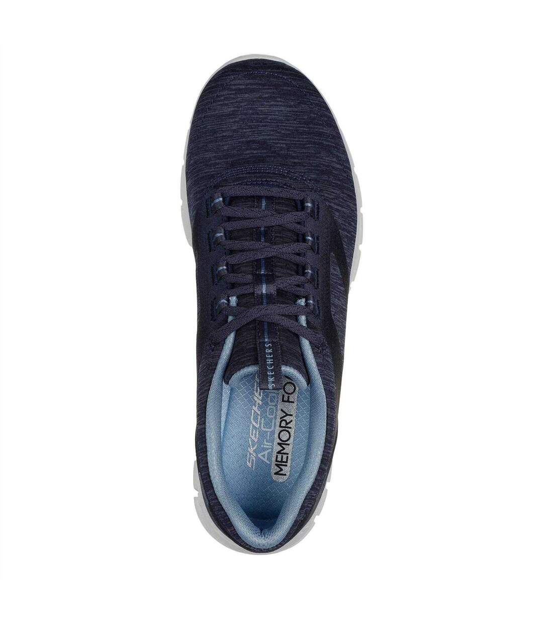 Womens/ladies Luminate Trainers Navy Skechers-4