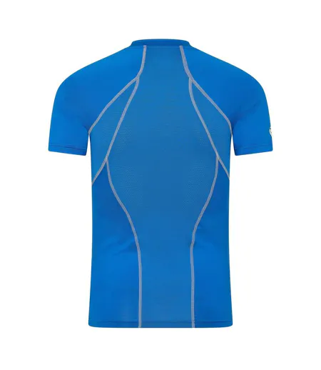 Mens Carbonyte Contrast Detail Base Layer Top Blue Skins