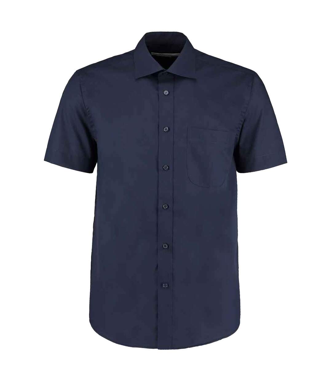 Chemise Manches Courtes Commerce Homme Bleu Marine Foncé Kustom Kit-2