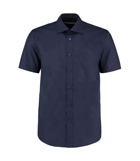 Chemise Manches Courtes Commerce Homme Bleu Marine Foncé Kustom Kit