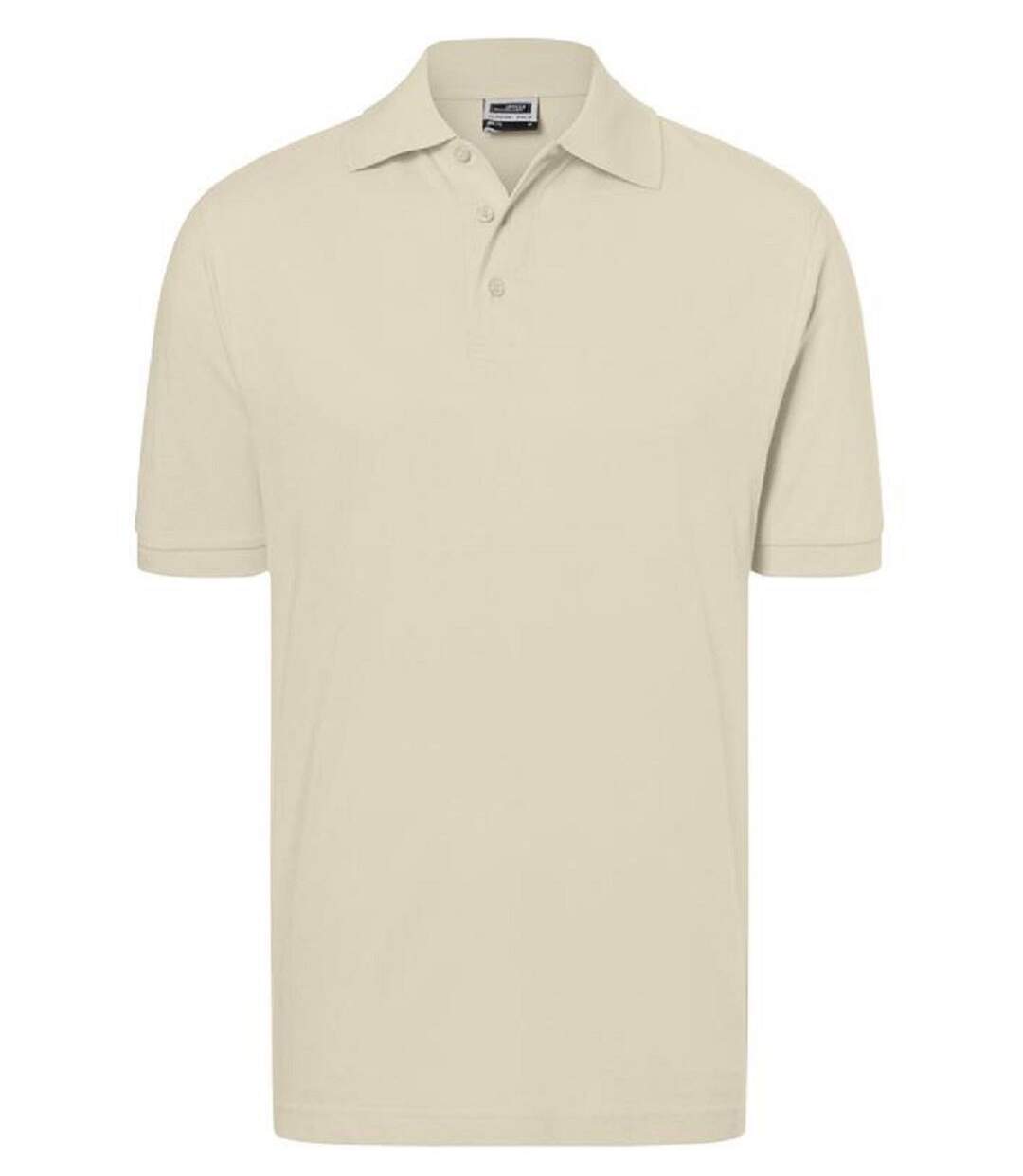 Polo manches courtes - Homme - JN070C - beige pierre