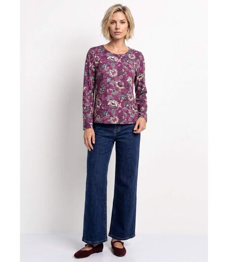 T-shirt manches longues imprimé fleuri