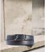 Ceinture en cuir noir pour homme avec boucle automatique réglable-5