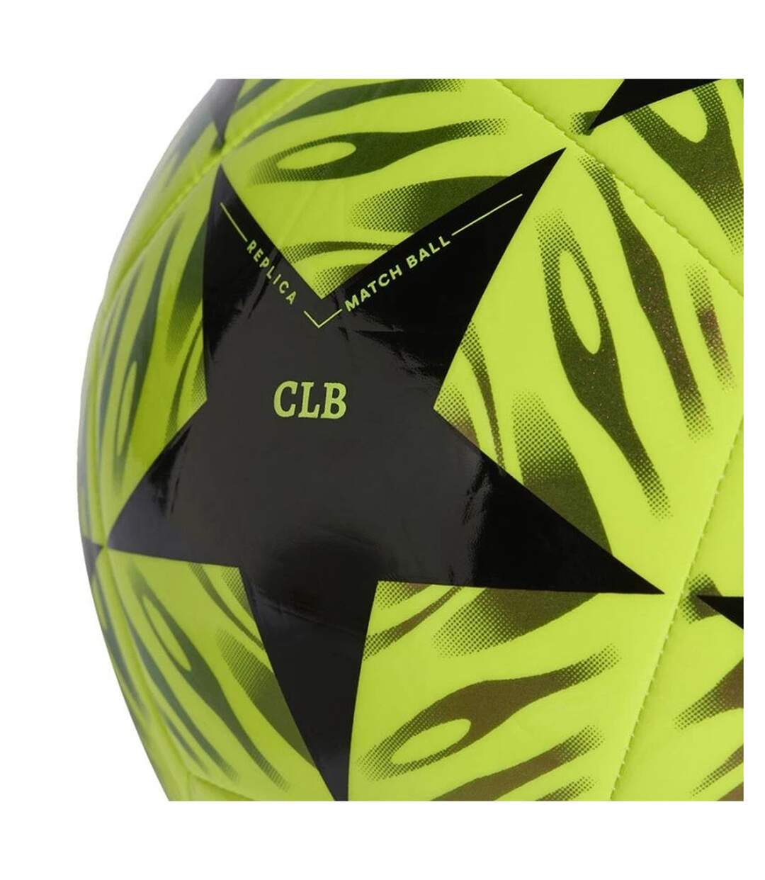 Ballon De Foot Motif/style Ligue Des Champions De L´uefa Final Club Taille 4 Jaune Vif Noir Adidas-4