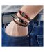 Bracelet perles noir/marron homme geographical norway 315049 - taille unique-2