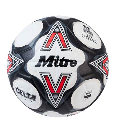 Ballon de foot delta evo taille 5 blanc / noir / rouge Mitre