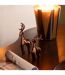 Lot de 3 Rennes Déco Electro 16cm Cuivre-2