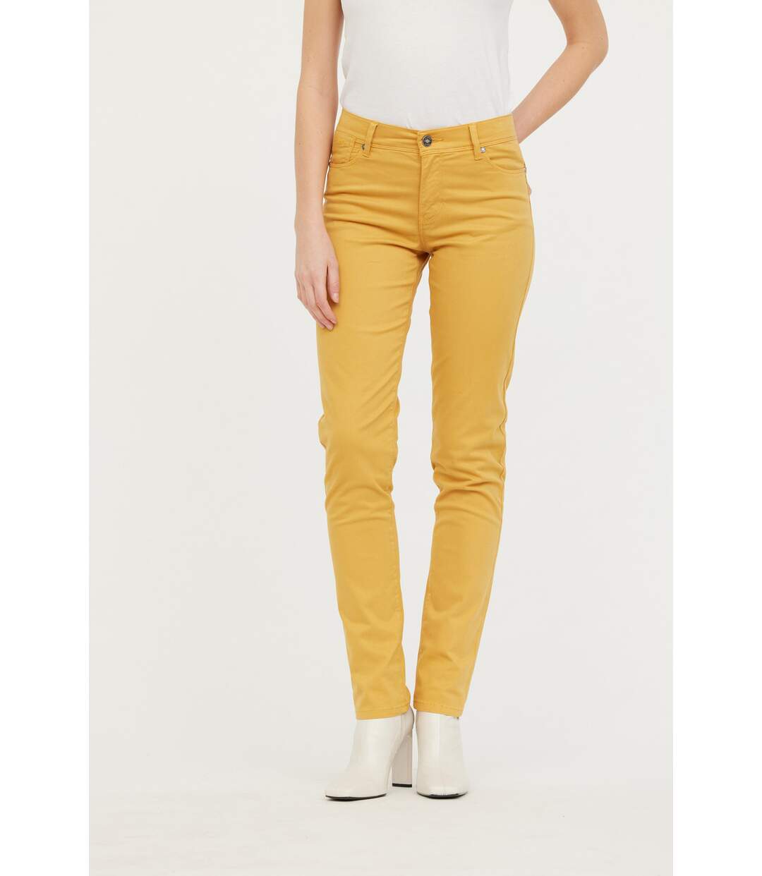 Pantalon coton slim JANA