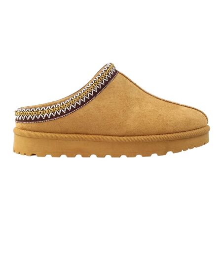 Chaussons Mules Nepal Femme Brun Clair Lunar