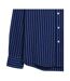 Mens Bryan Striped Long-sleeved Shirt True Navy Farah-3