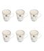 Lot de 6 Mugs en Porcelaine Umami Fleur 31cl Bleu-1