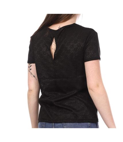 T-shirt Noir Femme Teddy Smith Tizane - S