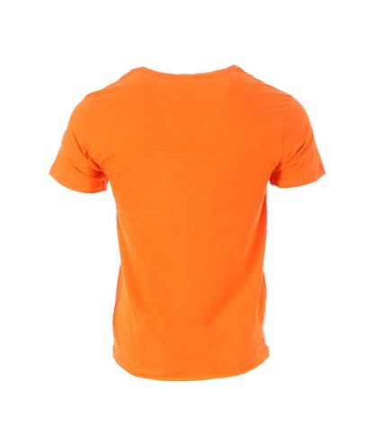 T-shirt Orange Homme American People Sunny