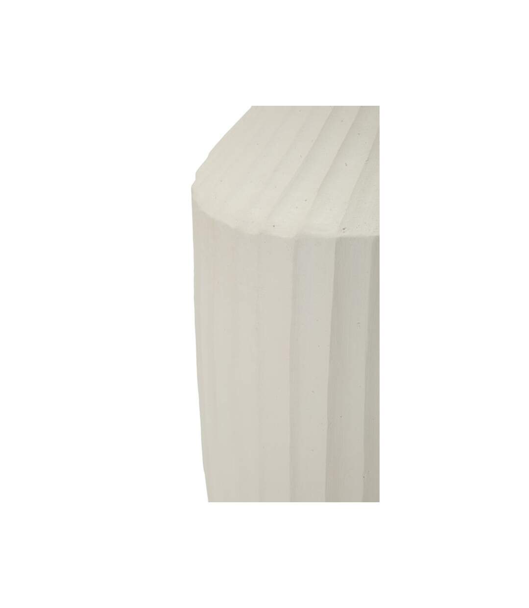Vase Design Rainuré Ice 50cm Crème-4