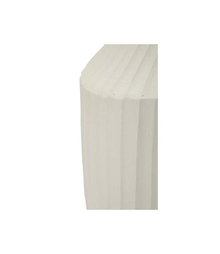 Vase Design Rainuré Ice 50cm Crème