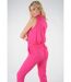 Combinaison pantalon couleur unie SAVINA-3