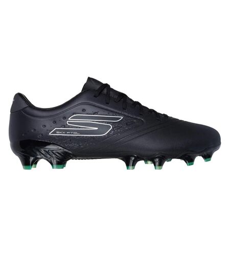 Mens Razor 1.5 Academy Firm Ground Football Boots Black Silver Skechers