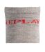 Socquettes Motif/style Logo Adulte Gris Chiné Replay-4