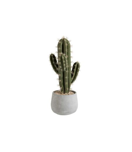 Plante Artificielle en Pot Cactus 45cm Vert & Gris