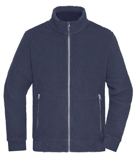 Veste polaire sherpa de travail - Unisexe - JN1862 - bleu marine