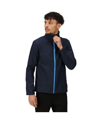 Regatta Standout Mens Ablaze Printable Softshell Jacket (Navy/French Blue) - UTRW6353