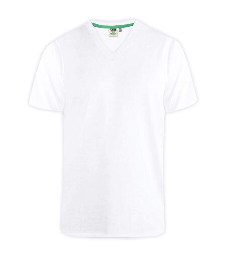 Duke Mens Signature-1 V-Neck T-Shirt (White) - UTDC166