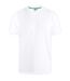 Duke Mens Signature-1 V-Neck T-Shirt (White) - UTDC166-1