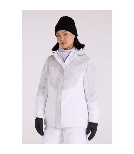 Womens/ladies Dawn Ii Printed Ski Jacket Grey Mountain Warehouse