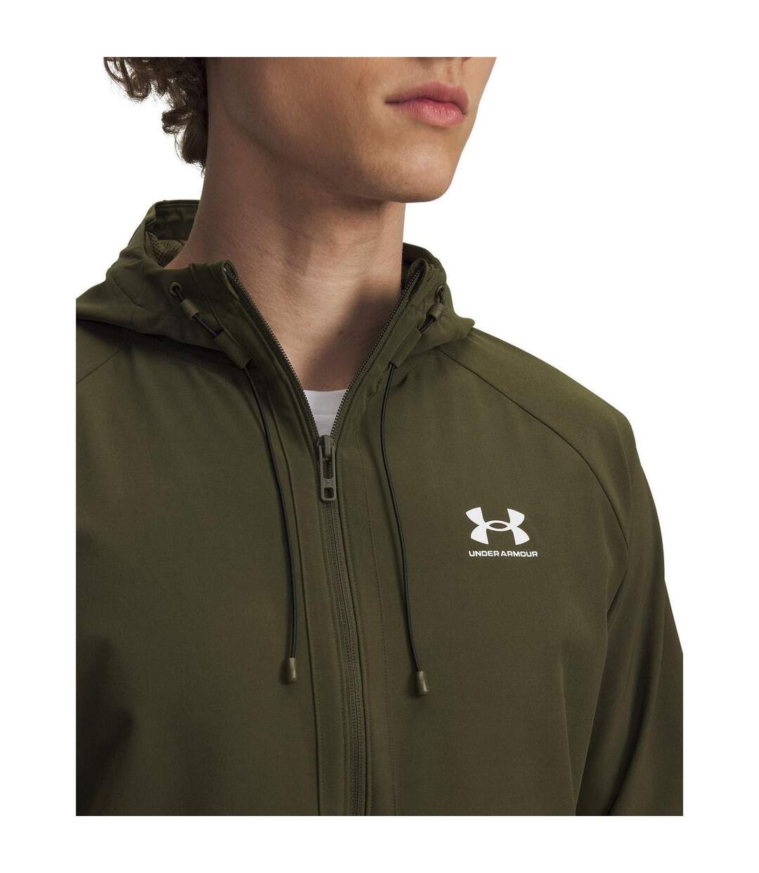 Mens Vibe Woven Jacket Green Under Armour-3