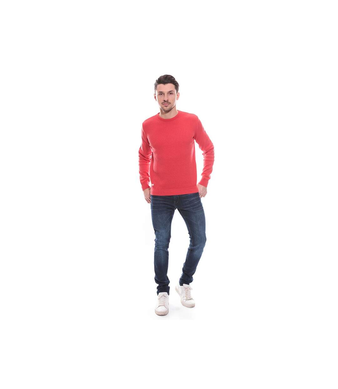 Pull col rond en coton ALEX-4