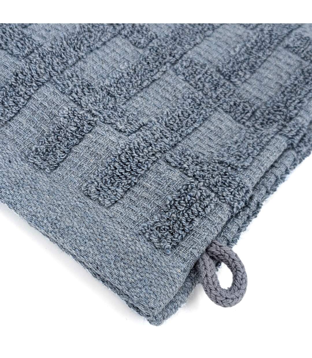 Gant de toilette collection DENIM Géométrique-3