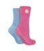 4 Pack Ladies Fleece Thermal Slipper Lounge Bed Socks for Ultimate Comfort-3