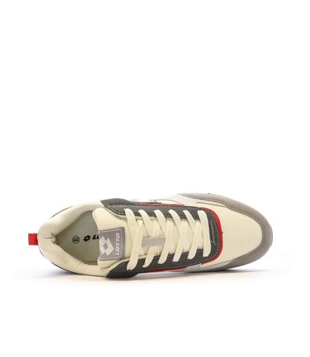 Baskets beige/gris homme lotto twenty 5