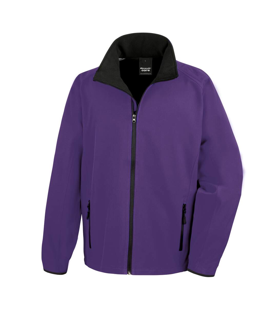 Result Mens Core Printable Softshell Jacket (Purple / Black) - UTRW3697-1