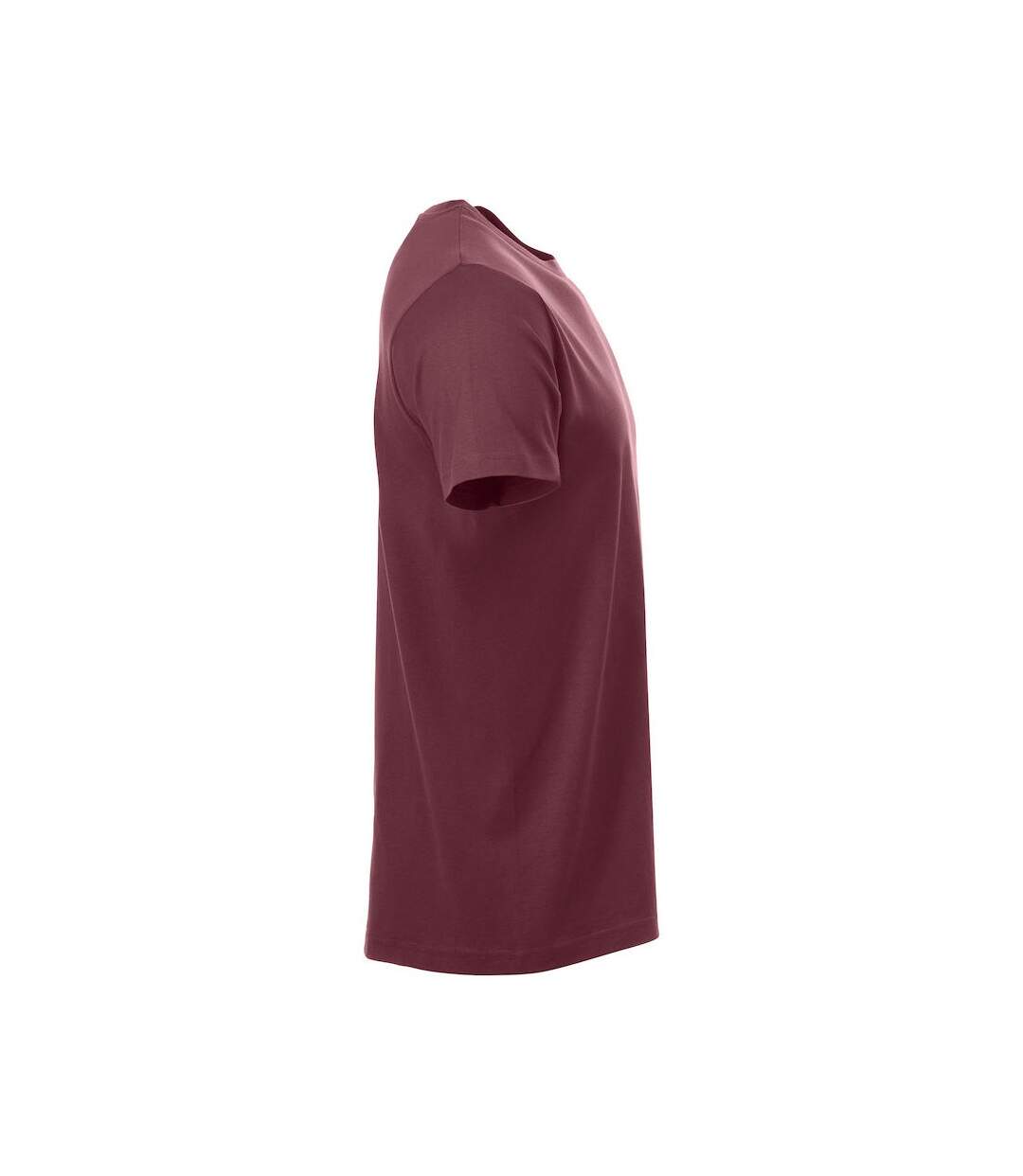 Mens new classic t-shirt burgundy Clique