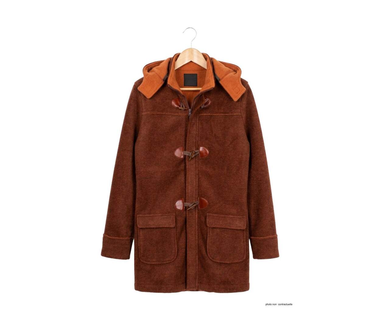 Manteau Polaire Grandes Tailles AXSLOVEN2M Marron/Orange (Axone)-2