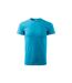 Mens Heavy New T-shirt Bright Blue Malfini-2