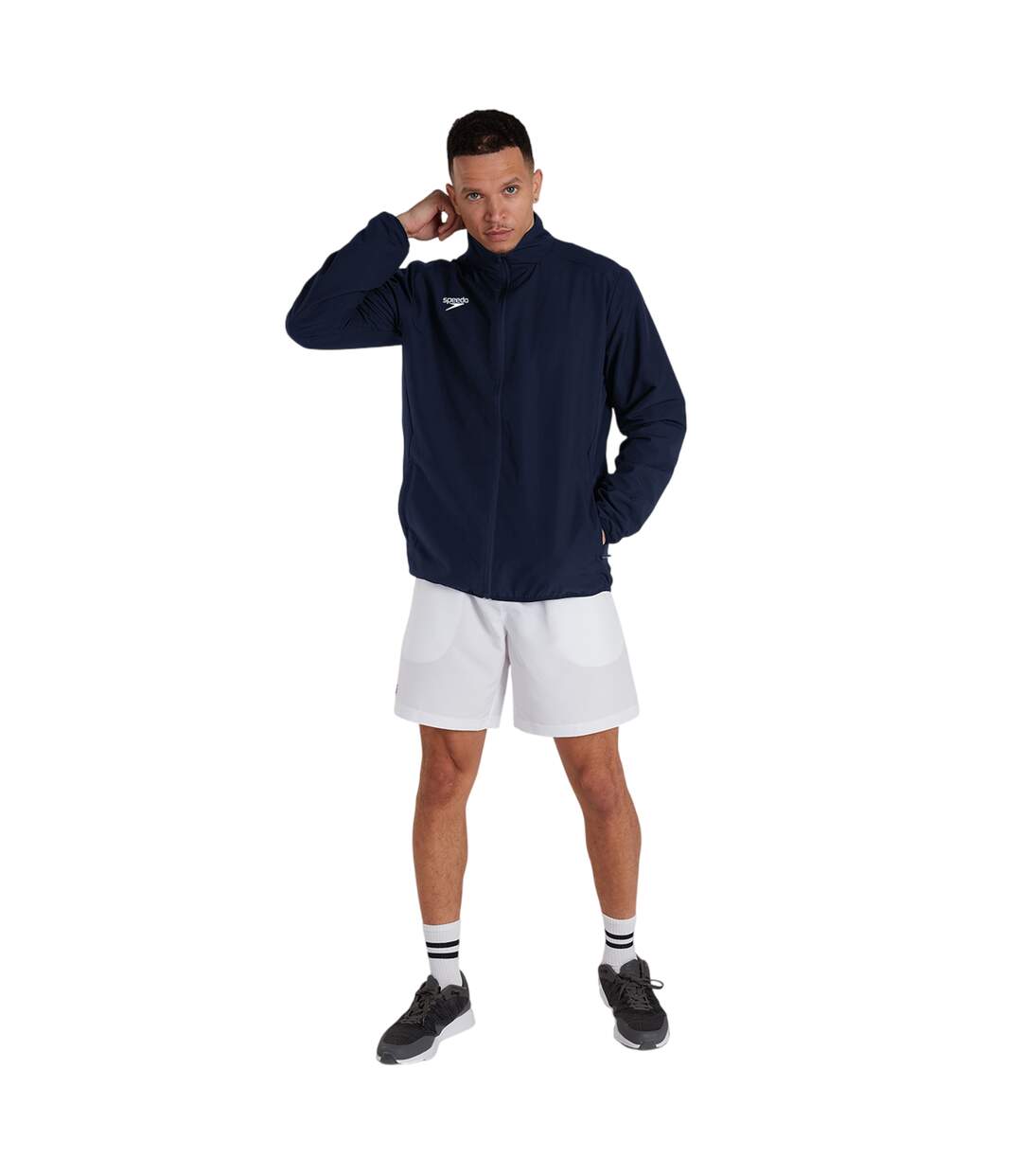 Mens Club Logo Track Jacket Navy Speedo-1