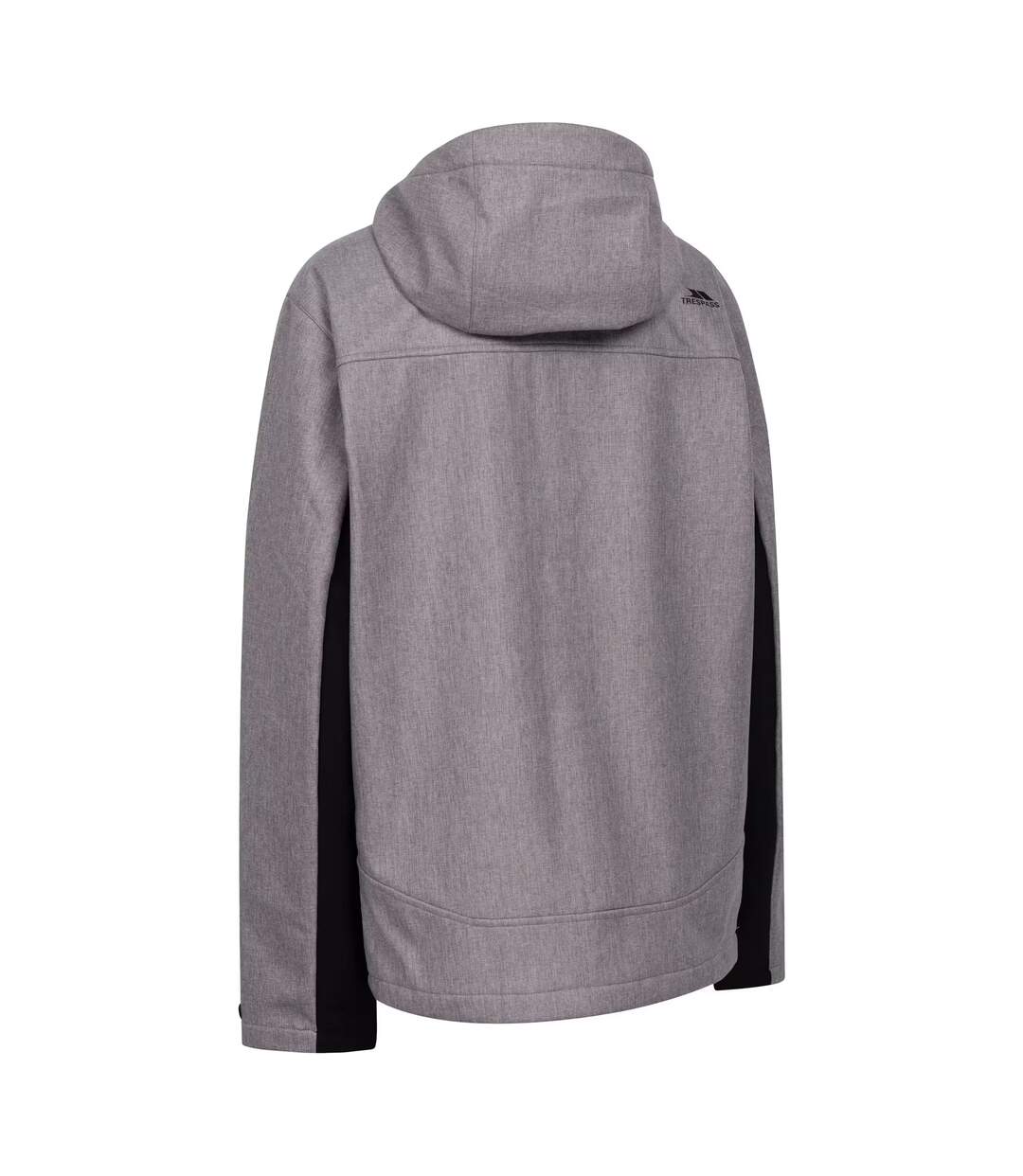 Veste Softshell Wallace Homme Gris Bleu Foncé Chiné Trespass-2