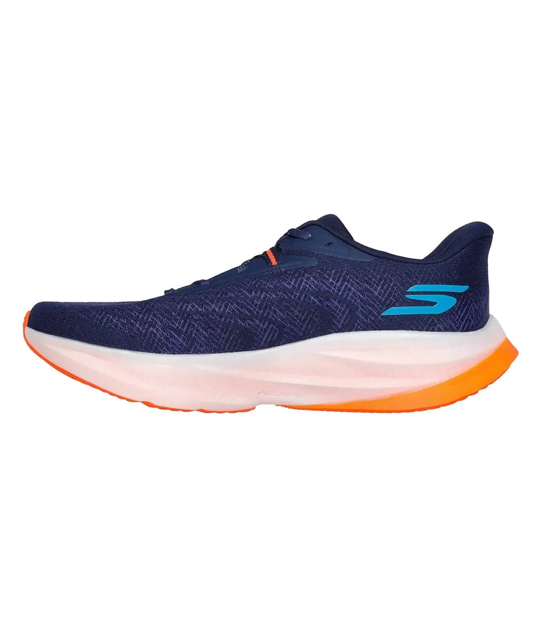 Mens Go Run Ride 12 Trainers Navy Orange Skechers-2