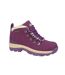 Johnscliffe Womens/Ladies Trek Leather Hiking Boots (Purple/Gold) - UTDF2148
