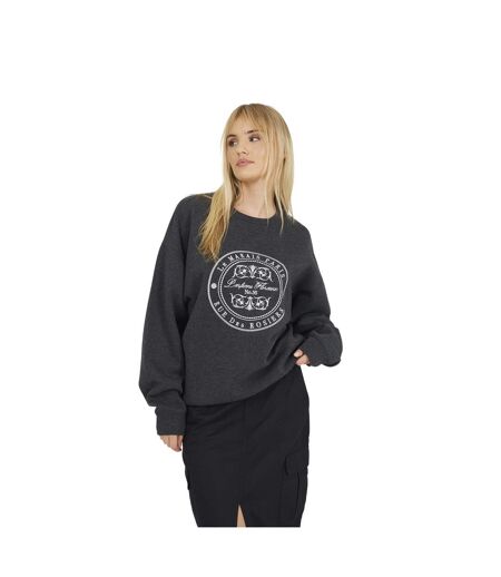 Sweat Le Marais Paris Femme Charbon Chiné Crème Brave Soul